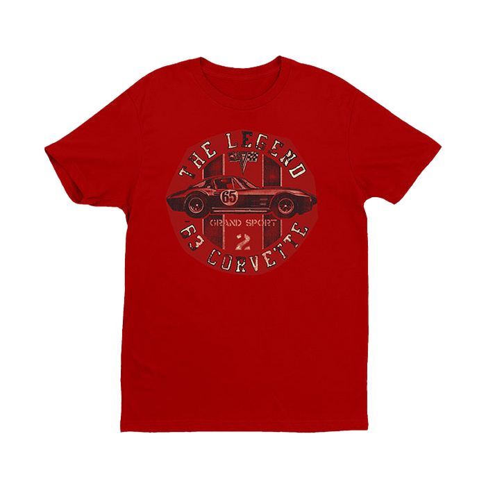1963 Corvette Text Circle Retro T-Shirt
