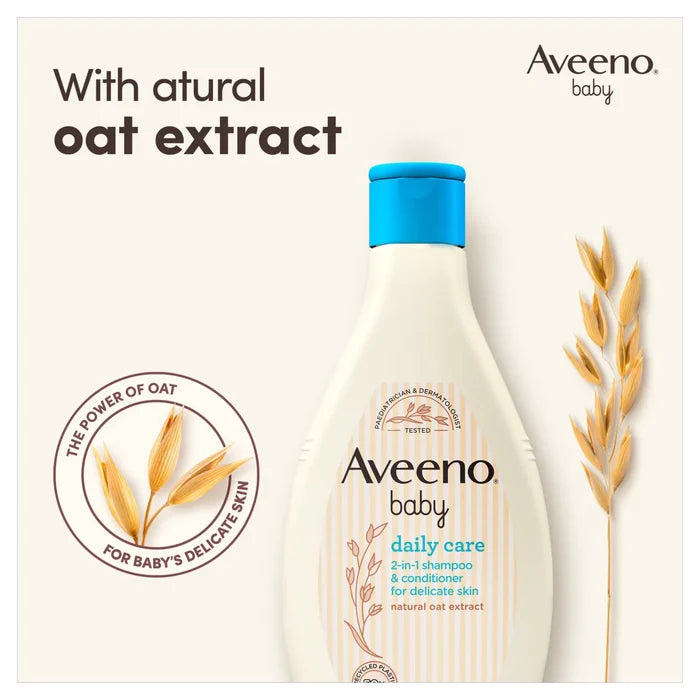 Aveeno Baby Daily Care 2-In-1 Shampoo & Conditioner For Delicate Skin 250ml