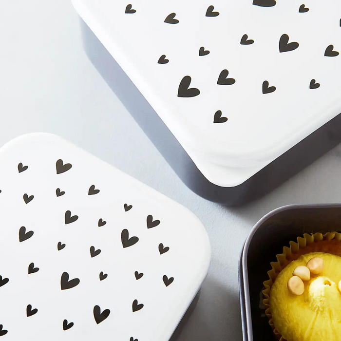 Dunelm Hearts Snack Boxes Set of 3