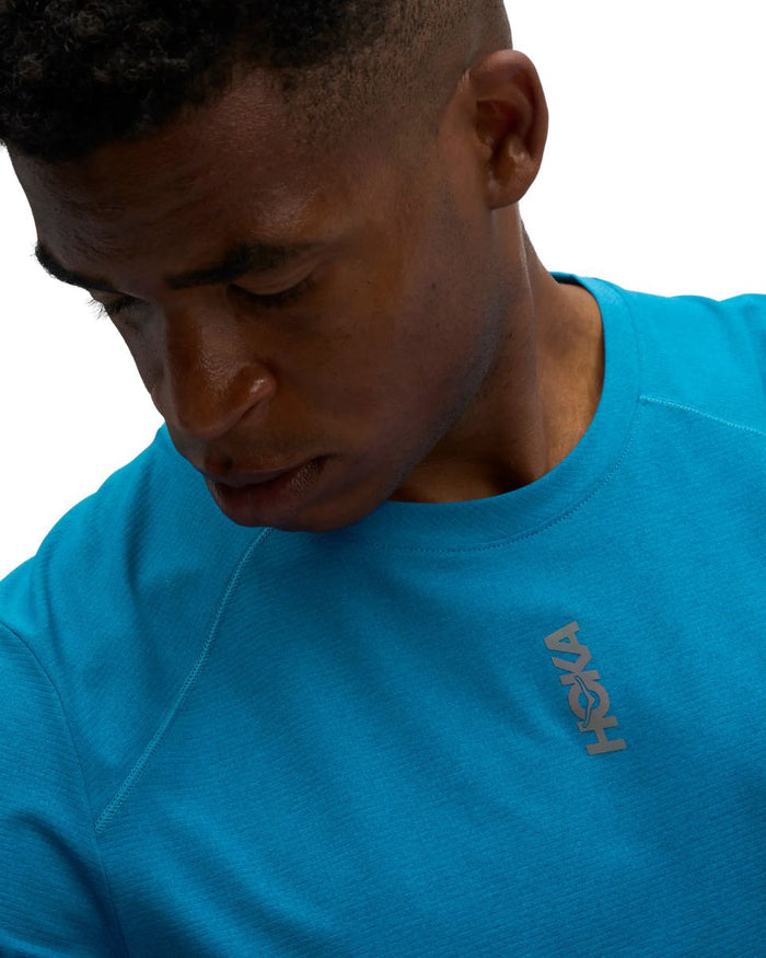 Hoka | EveryRun T-Shirt | Night Glow Blue | Heren