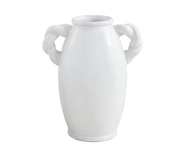 Large Twisted Ceramic Vase