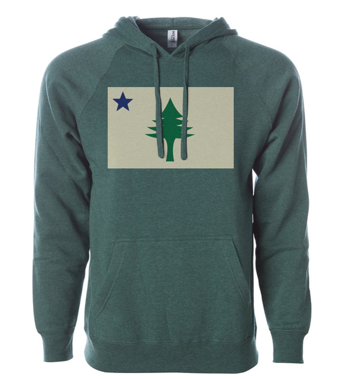 Maine 1901 Pine Tree Flag Hooded Sweatshirt