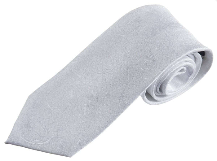 Mens / White Paisley