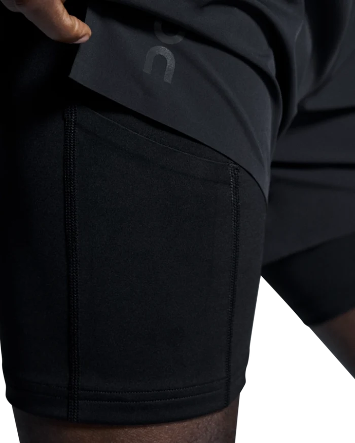 ON | 5'' Performance 2/1 Shorts | Heren | Black