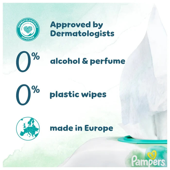 Pampers New Baby Harmonie Wipes 9*46, 414 Baby Wipes