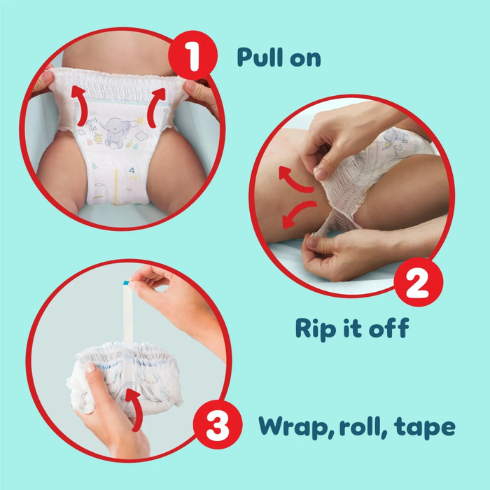 Pampers Premium Protection Jumbo Pack Pants Size 3, 64 Nappies, 6-11kg