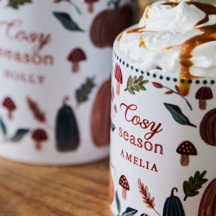 Personalised Autumn Cosy Season Mug