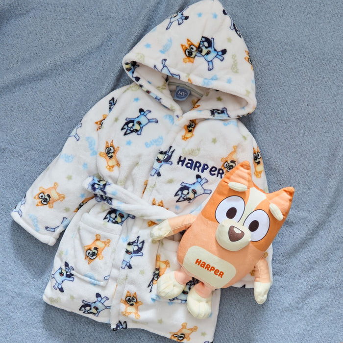 Personalised Bluey Snuggle and Cuddle Set