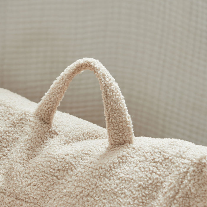 Personalised Born to be Loved Caramel Borg Bean Bag Chair