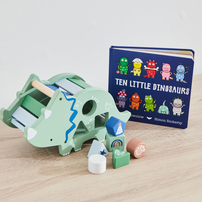 Personalised Dinosaur Read & Play Gift Set