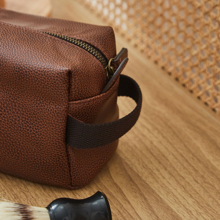 Personalised Golf Initial Tan Wash Bag
