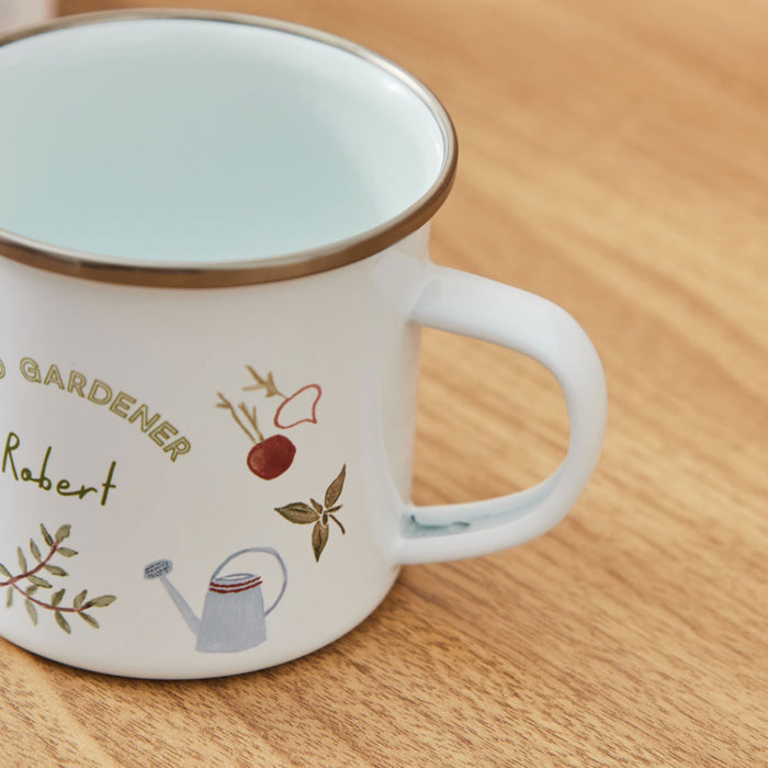 Personalised Head Gardener Enamel Mug
