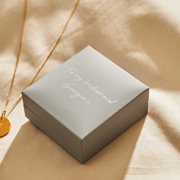Personalised Heart Gold-Plated Disc Necklace