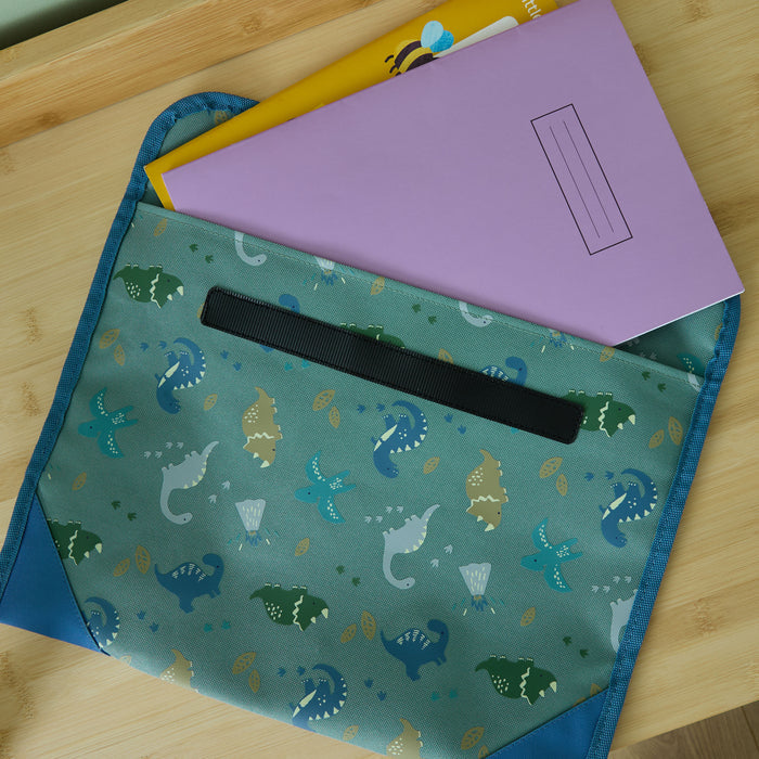 Personalised Khaki Dino Book Bag