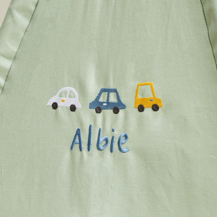 Personalised Kids Concept Car Embroidered Green Tent