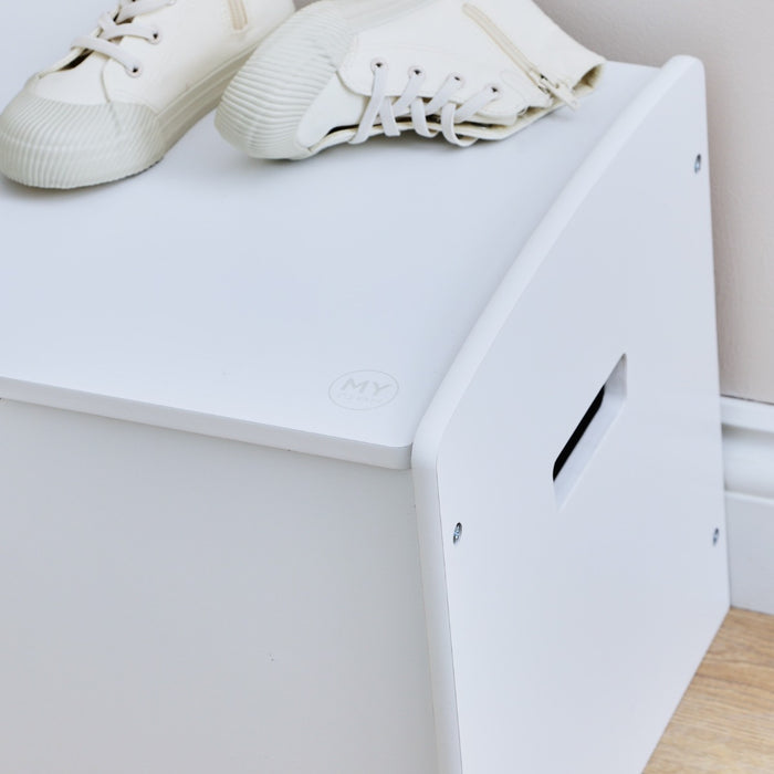 Personalised Large White Star Design Toy Box FSC®