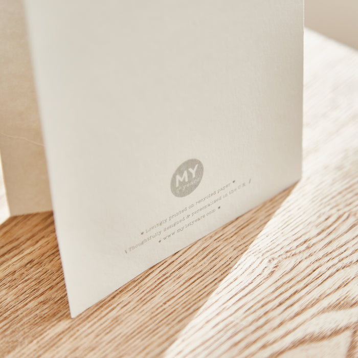 Personalised On Your Christening Day Greetings Card