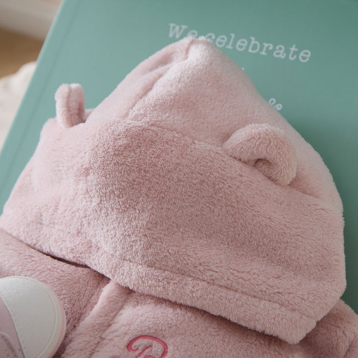 Personalised Pink Snuggle and Step Gift Set