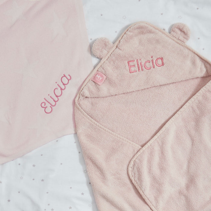 Personalised Pink Soak & Snooze Gift Set
