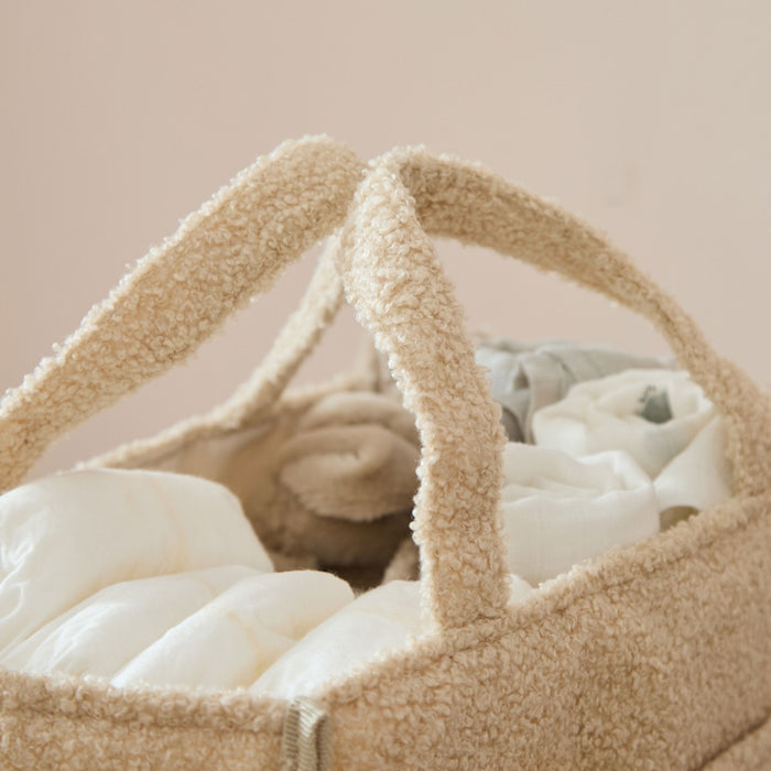 Personalised Teddy Bear Face Borg Nappy Caddy