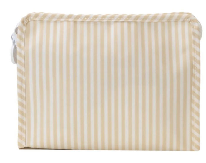 Pimlico Stripe Sand - large Zip Pouch Roadie