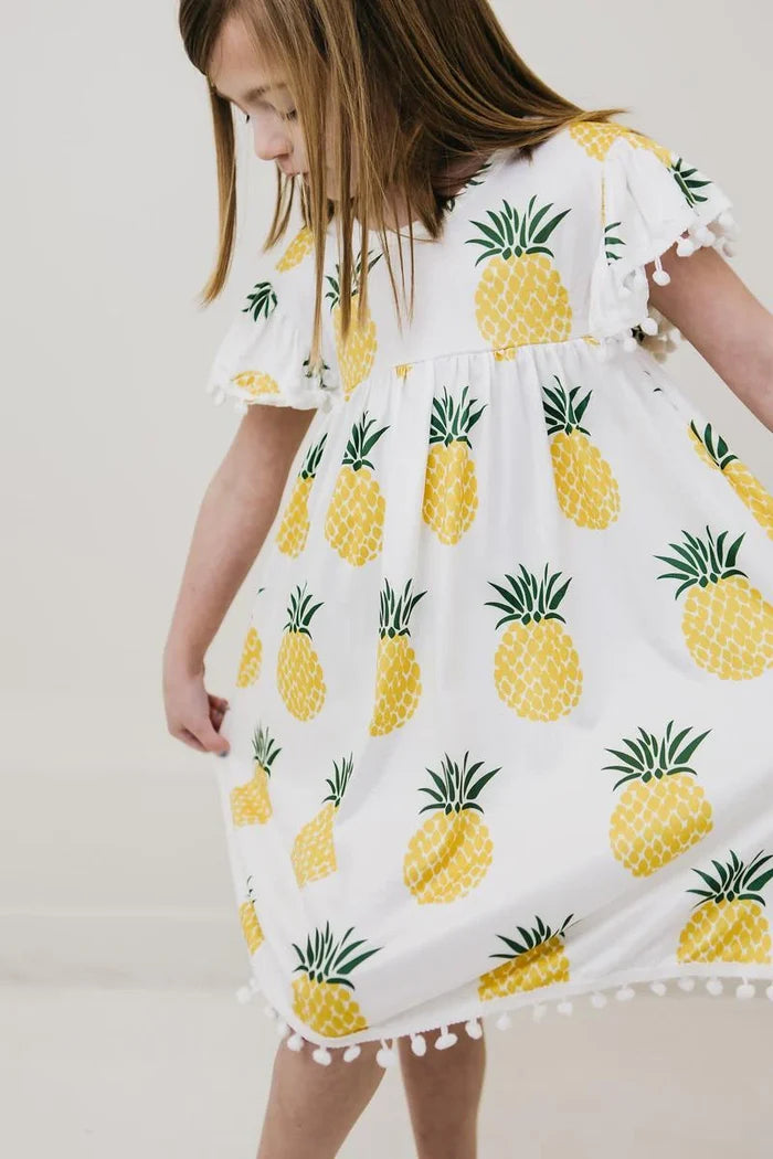 Pineapple Pom Pom Dress