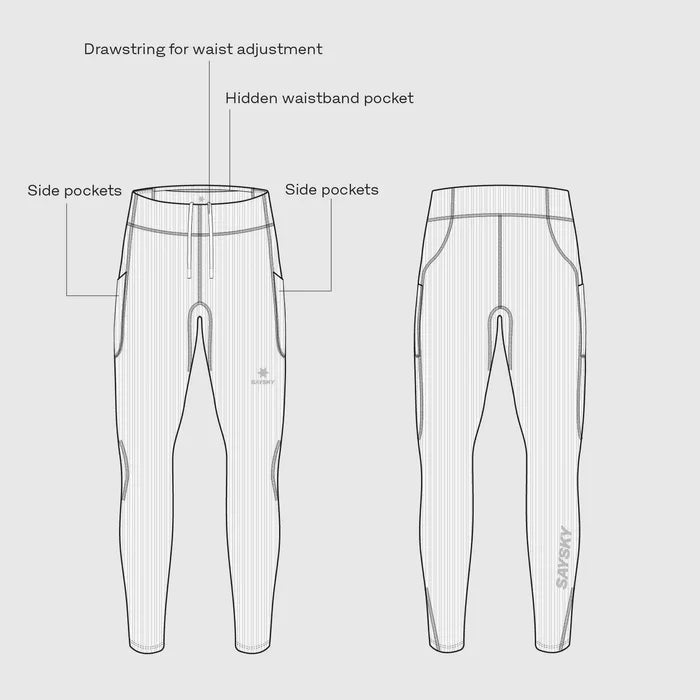 Saysky | Combat+ Rib Long Tights | Dames | Blue