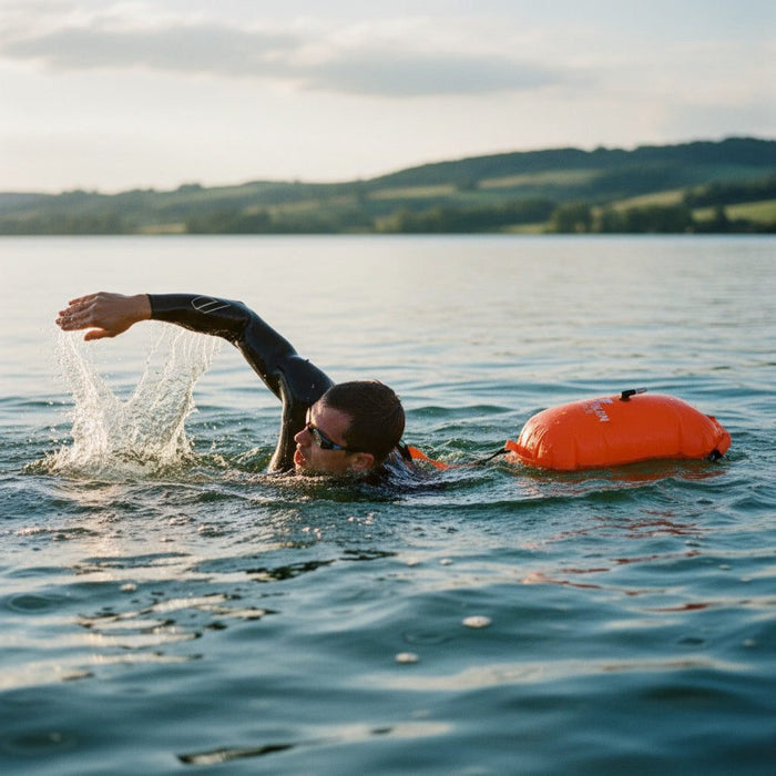 TriathlonWorld | Open Water Buoy | Orange / White