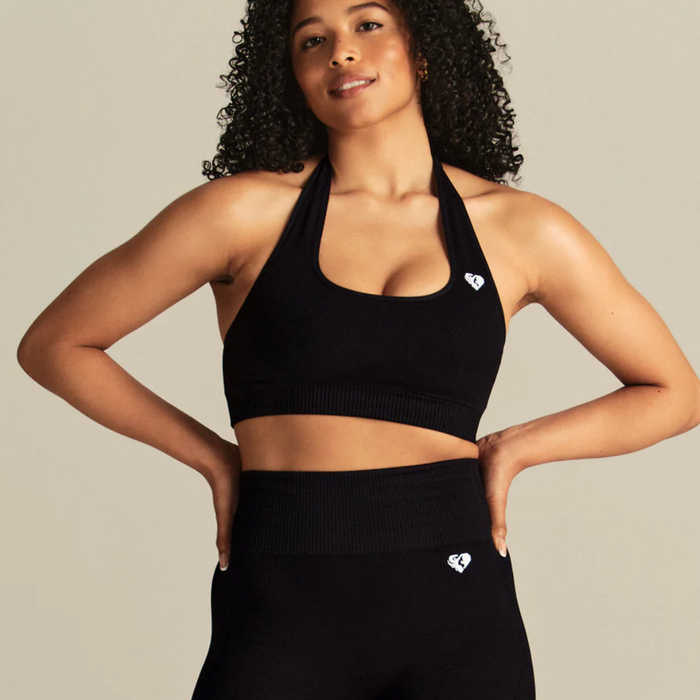 Women's Best - Power Seamless Halter Neck Bra | Black