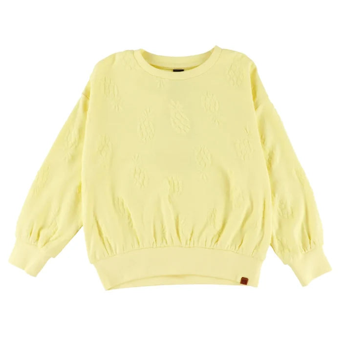 Yellow Embossed Sweatshirt