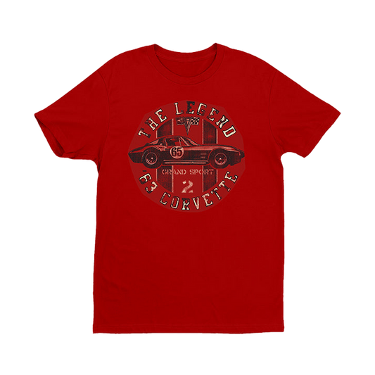 1963 Corvette Text Circle Retro T-Shirt