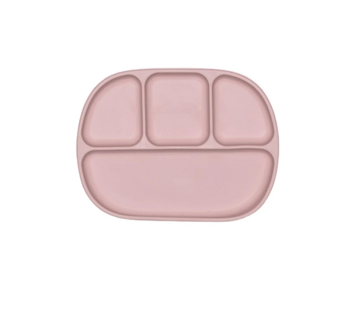 4 Section Suction Plate - Petal Pink