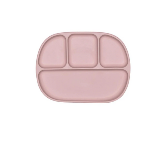 4 Section Suction Plate - Petal Pink