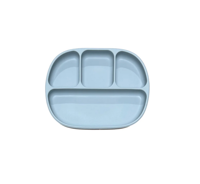 4 Section Suction Plate - Powder Blue