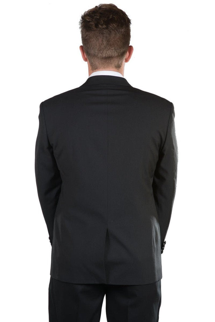 5 Piece Black 2 Button Notch Collar Tuxedo for the Performing Arts - Tuxgear
