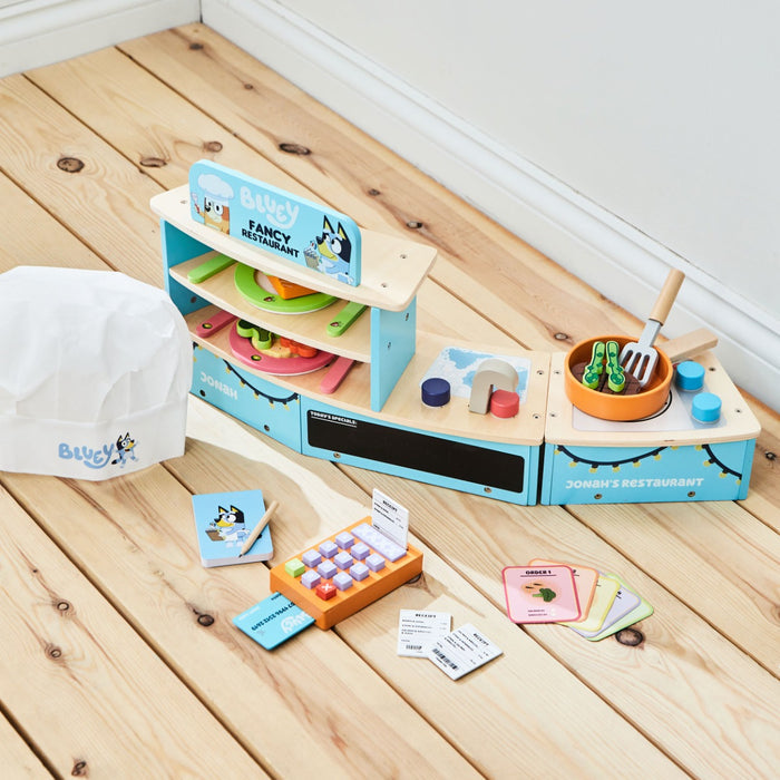 8th Wonder Personalised Bluey Wooden Fancy Restaurant Playset