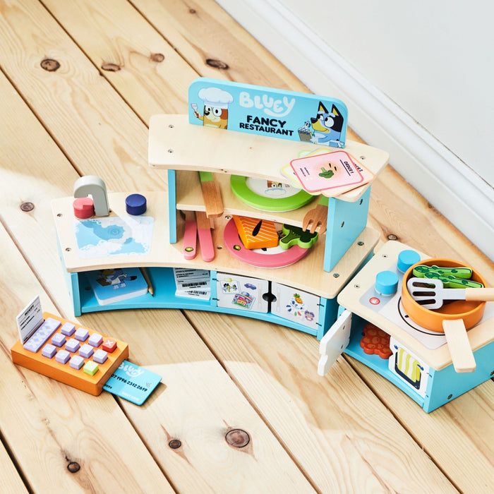 8th Wonder Personalised Bluey Wooden Fancy Restaurant Playset