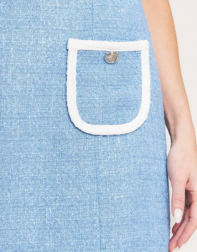 A Solid Woven Mini Dress