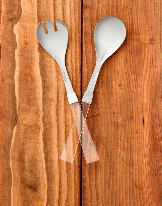 Acrylic Salad Server Set