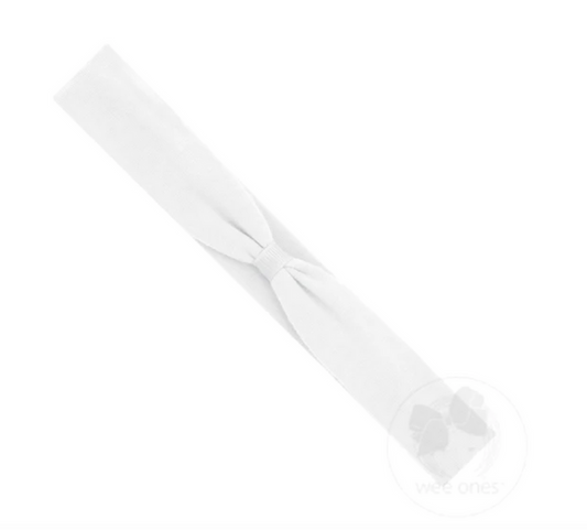 Add-a-Bow Hair Wrap-White