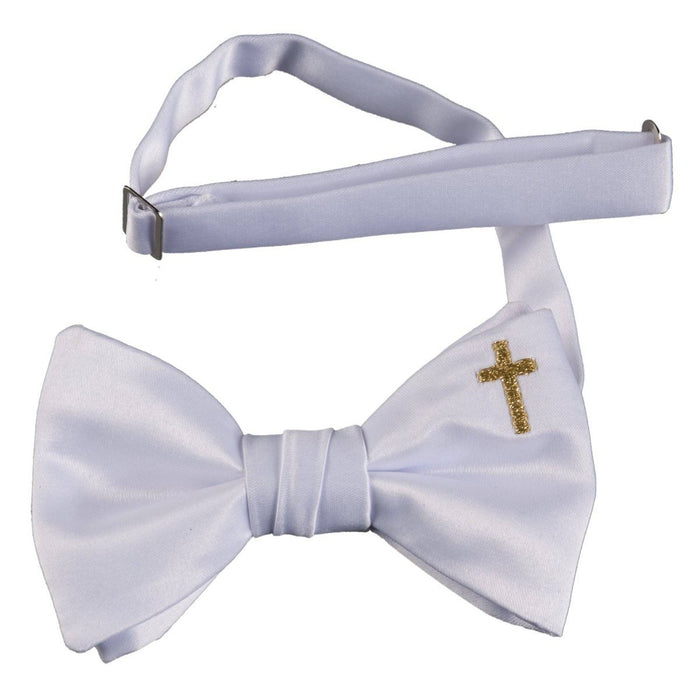 Adjustable Religious Cross Bow Tie for Boys | First Holy Communion - Tuxgear
