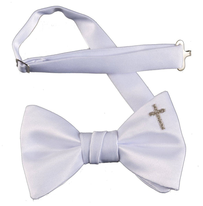 Adjustable Religious Cross Bow Tie for Boys | First Holy Communion - Tuxgear