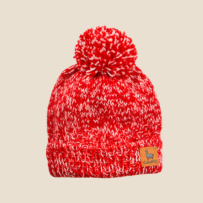 yes / Red & White Beanie
