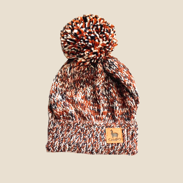 yes / Orange & Blue & White Beanie