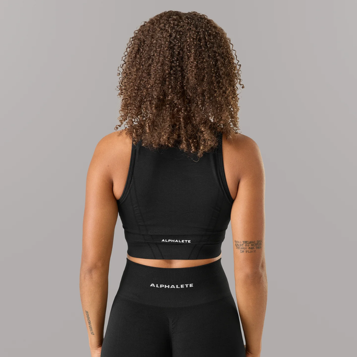 Alphalete - Stratus Crop Tank - Black