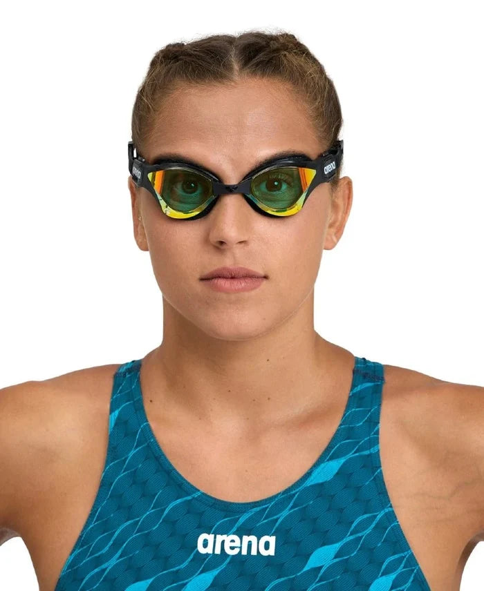 Arena | Cobra Tri Swipe Mirror Goggle | Yellow / Black