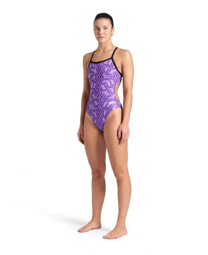 Arena | Escape Swimsuit | Challenge Back | Black / Purple