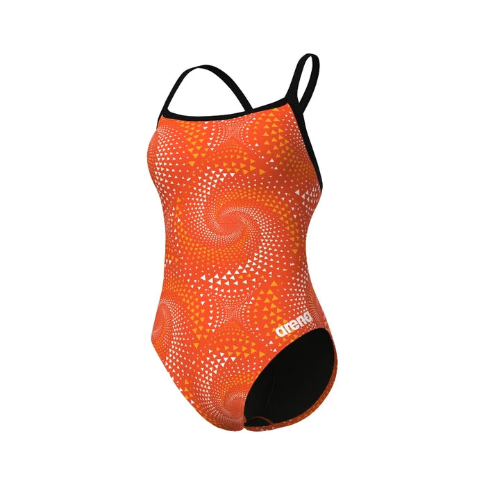 Arena | Fireflow Swimsuit | Challenge Back | Black / Orange