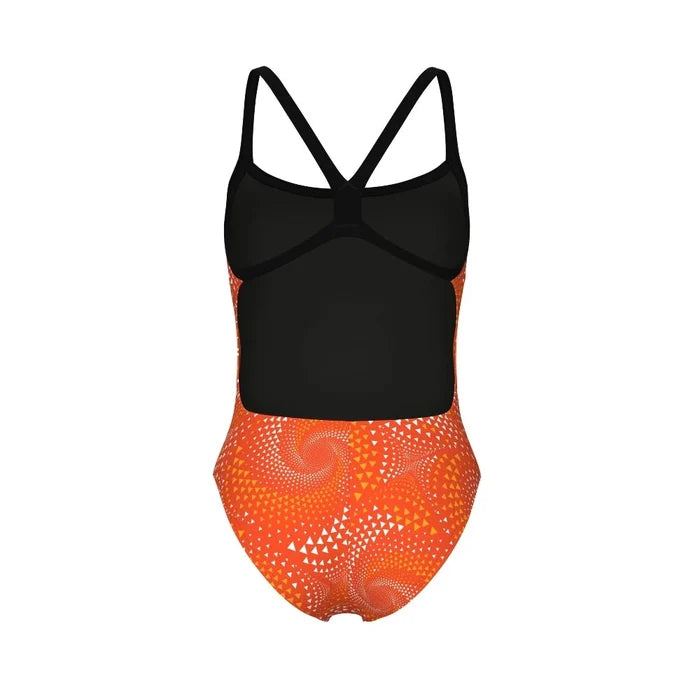 Arena | Fireflow Swimsuit | Challenge Back | Black / Orange