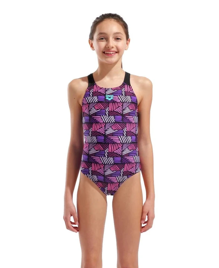 Arena | Girl's Swimsuit | Candies | Kids | Pink / Black